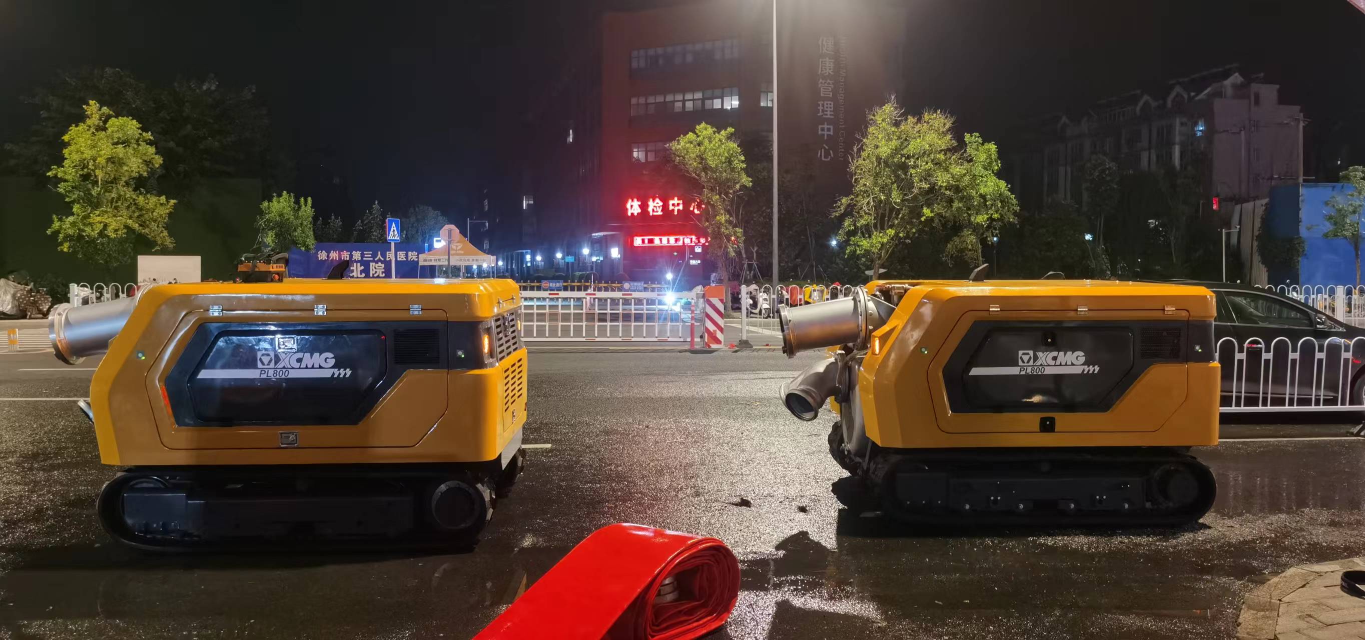 徐工排澇機器人緊急馳援，多處澇區“治水先鋒”